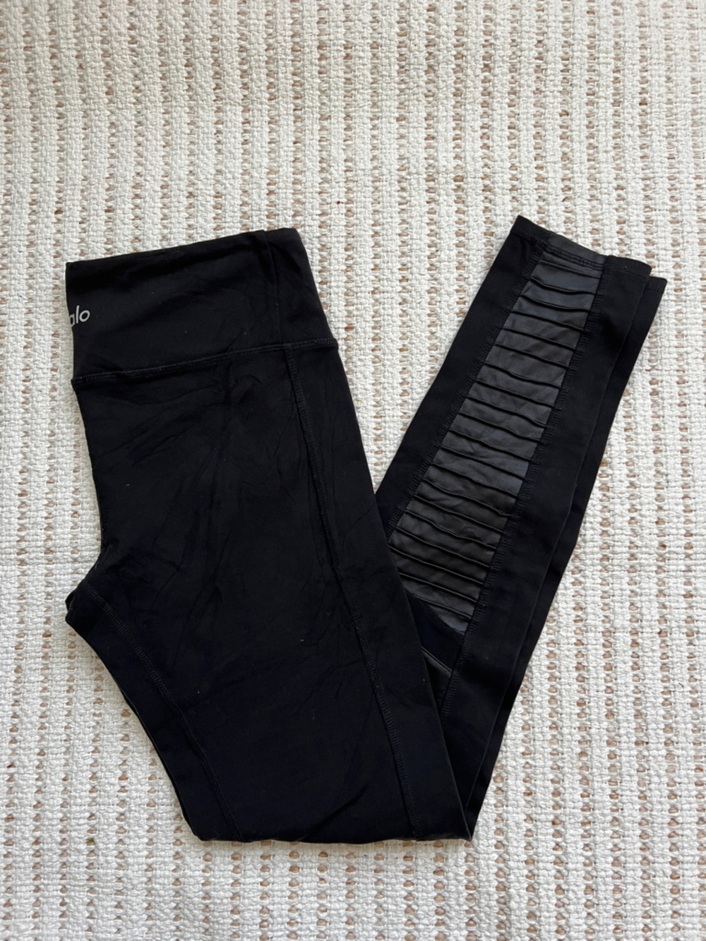 ALO Yoga Black Moto Leggings Size S/M